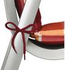Beautissu 4er Set Niedriglehner Auflage Sunny 100 x 50 x 6 cm Rot Bild 4