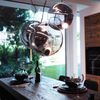 s.luce Sphere Pendelleuchte Glaskugel Chrom, Klar Ø 40cm Bild 3