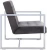 vidaXL 2-Sitzer-Sofa mit Armlehnen Dunkelgrau Chrom und Samt 282273 Bild 4