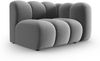 Micadoni Modul Lupine 1-Sitzer Rechts Samtstoff Salvador Grau Bild 2