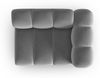 Micadoni Modul Lupine 1-Sitzer Rechts Samtstoff Salvador Grau Bild 4