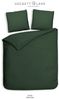 Heckett & Lane Mako-Satin Bettwäsche 135x200 Banda Calla green Streifen Wende uni Bild 2
