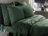 Heckett & Lane Mako-Satin Bettwäsche 135x200 Banda Calla green Streifen Wende uni Bild 5