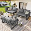 i@home Gartenlounge-Set, (5-tlg), Wasserabweisenden & abnehmbaren Kissen,für 6 Personen,Modulares Design Bild 2