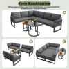 i@home Gartenlounge-Set, (5-tlg), Wasserabweisenden & abnehmbaren Kissen,für 6 Personen,Modulares Design Bild 4
