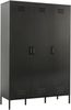OTTO home Kleiderschrank Siena Schrank Spind Metallschrank mit 3 Türen (Ideal für jeden Wohnraum - Trendsetter) Zeitloser Schlafzimmerschrank Garderobe Multischrank Bild 2
