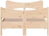 vidaXL Massivholzbett ohne Matratze 120x190 cm Kiefernholz 3216399 Bild 4