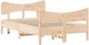 vidaXL Massivholzbett ohne Matratze 120x190 cm Kiefernholz 3216399 Bild 3