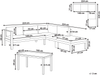 Lounge Set MESSINA Metall Sandbeige Bild 2