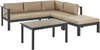 Lounge Set MESSINA Metall Sandbeige Bild 4
