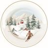EasyLife Kuchenteller Chalet, Handwäsche empfohlen, Weiß, Motiv: Wintersport, Skifahren, Schnee Bild 1