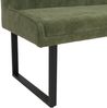 Eckbank HWC-O81, Esszimmerbank Bank, Öko-Tex (310g/m²) Chenille Stoff/Textil Metall 159x210cm ~ grün Bild 5