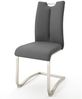 Esszimmerstuhl >Kerrin< (2-er Set) in grau aus Polyurethan - 45x102x58cm (BxHxT) Bild 4