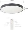 ZMH LED Deckenleuchte Schwarz ∅37cm Dimmbar warmweiß-kaltweiß Schlafzimmerlampe Bild 5