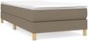vidaXL Polsterbett, Stoff, 25,0 cm, Taupe, 90x200 cm, Natur Bild 2