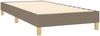 vidaXL Polsterbett, Stoff, 25,0 cm, Taupe, 90x200 cm, Natur Bild 4