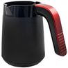 Mulex 1L 600W Elektrischer Mokkakocher Mokkakanne Espressokocher 4 Tassen Rot Bild 4