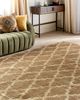Teppich Jute beige 160 x 230 cm marokkanisches Muster Kurzflor MERMER Bild 3