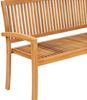 vidaXL Stapelbare Gartenbank mit Auflage 159 cm Massivholz Teak 3063306 Bild 4