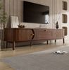 TV-Schrank mit Stauraum, 170 x 39,5 x 38 cm, Nussbaum Bild 3