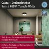 LED Deckenleuchte Smart Home Zigbee 3.0 Casca IP44 RGBW+ 1750lm 230V 20W dimmbar Schwarz matt Bild 5