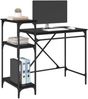 vidaXL Schreibtisch Schwarz Eichen-Optik 105 x 50 x 90 cm 881287 Bild 3