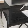 vidaXL Schreibtisch Schwarz Eichen-Optik 105 x 50 x 90 cm 881287 Bild 4