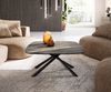 Couchtisch Edge Boot 90x90 cm Keramik Laminam® Noir Desir Braun Sarity Metall Schwarz Bild 2