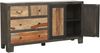 Sideboard ERIK - Mangoholz Mehrfarbig 88 x 40 x 165 cm | Schrank Flur Schlafzimmer Kommode Bild 4