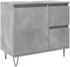 vidaXL Waschbeckenunterschrank Betongrau 65x33x60 cm Holzwerkstoff 857225 Bild 2