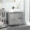vidaXL Waschbeckenunterschrank Betongrau 65x33x60 cm Holzwerkstoff 857225 Bild 3