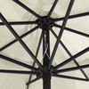 vidaXL Sonnenschirm mit Metall-Mast 390 cm Sandweiß 47378 Bild 5