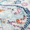 Carpetia Outdoorteppich In- und Outdoor, rund, Höhe: 5 mm, mit orientalischem Vintage-Ornamentmuster Bild 4