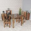 Kadima Design Esstisch "Diana": Landhaus-Stil, Massivholz, rustikal, stabil, pflegeleicht. Beige, 80x80x76 cm Bild 2