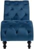 vidaXL Chaiselongue Blau Samt 248608 Bild 3