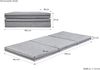 Klappmatratze Faltmatratze Gästematratze Bezug-Farbe GRAU wählbare Größe V-80.012-P21 Bild 3