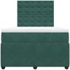 vidaXL Boxspringbett mit Matratze Dunkelgrün 120x190 cm Samt 3292301 Bild 4