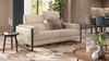 Sofanella 2-Sitzer MILO Ledercouch Ledersofa italienisch in Grau Bild 5