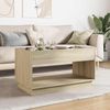 Couchtisch, Sofatisch mit Infinity-LED Sonoma-Eiche 90x50x50 cm Bild 3