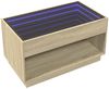 Couchtisch, Sofatisch mit Infinity-LED Sonoma-Eiche 90x50x50 cm Bild 5