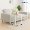 Relaxdays Beistelltisch mit Rollen C-Form Bild 2