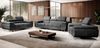 Sofa Set MALTA 3-2-1 Samtstoff Grau Bild 1