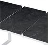 B&D home Esstisch LARS, Metallgestell schwarz oder weiß, ausziehbar 120-160cm, 4-6 Personen Bild 3