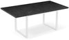 B&D home Esstisch LARS, Metallgestell schwarz oder weiß, ausziehbar 120-160cm, 4-6 Personen Bild 2