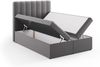 Micadoni Boxspringbett Kelp Samt Grau 140x200 Bild 4