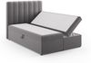 Micadoni Boxspringbett Kelp Samt Grau 140x200 Bild 3