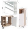 Badmöbel-Set Fynn Sonoma 3 Teile, mit Midischrank Vicco Bild 3