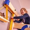 Wickey Kinderbett Hochbett aus Holz Crazy Gloomy – Robustes Abenteuerbett für Kinder (Etagenbett mit Kletterleiter für Kinder), Massivholz Bild 4