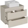 Vente-unique - ARUBA Waschbeckenmöbel Holz, Platte Beige - B 46 cm x H 59 cm x L 80 cm Bild 4