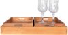 House Nordic Tablett, Teakholz, natur, 3er-Set Bild 2
